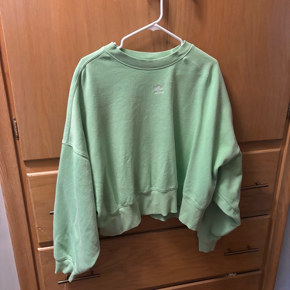 Adidas cropped oversized sweatshirt